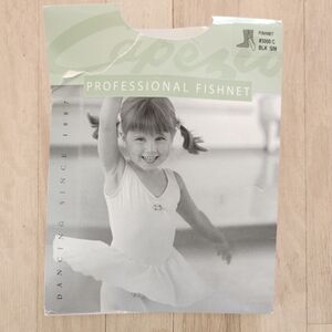 Capezio Kids Fishnet Dance Tights Black Child Small Medium Ballet Jazz #3000C